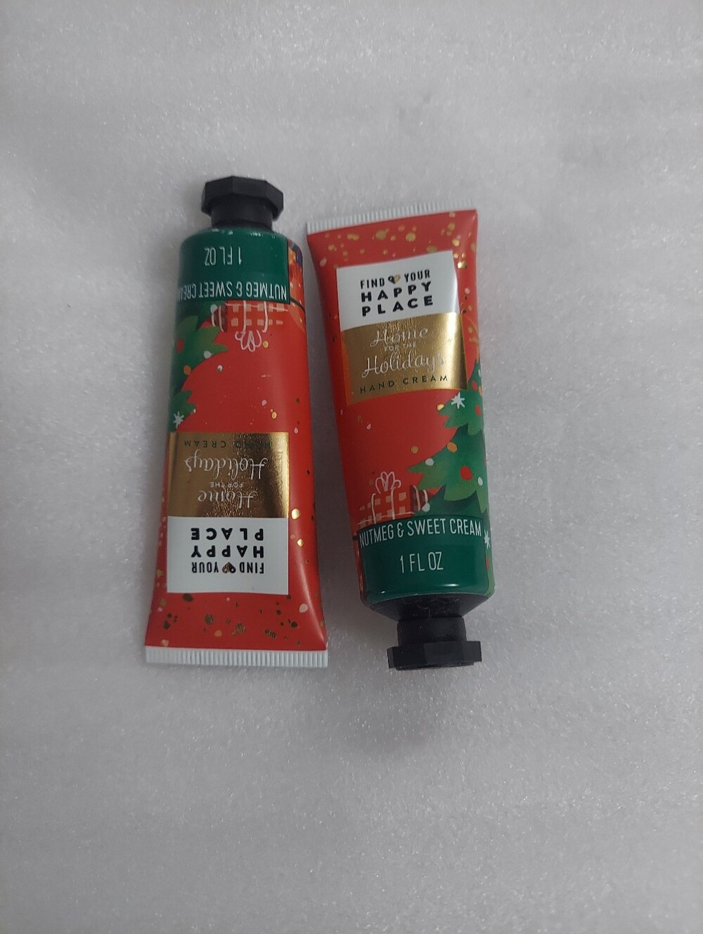 Find your happy place home for the holidays nutmeg & sweet cream hand creams